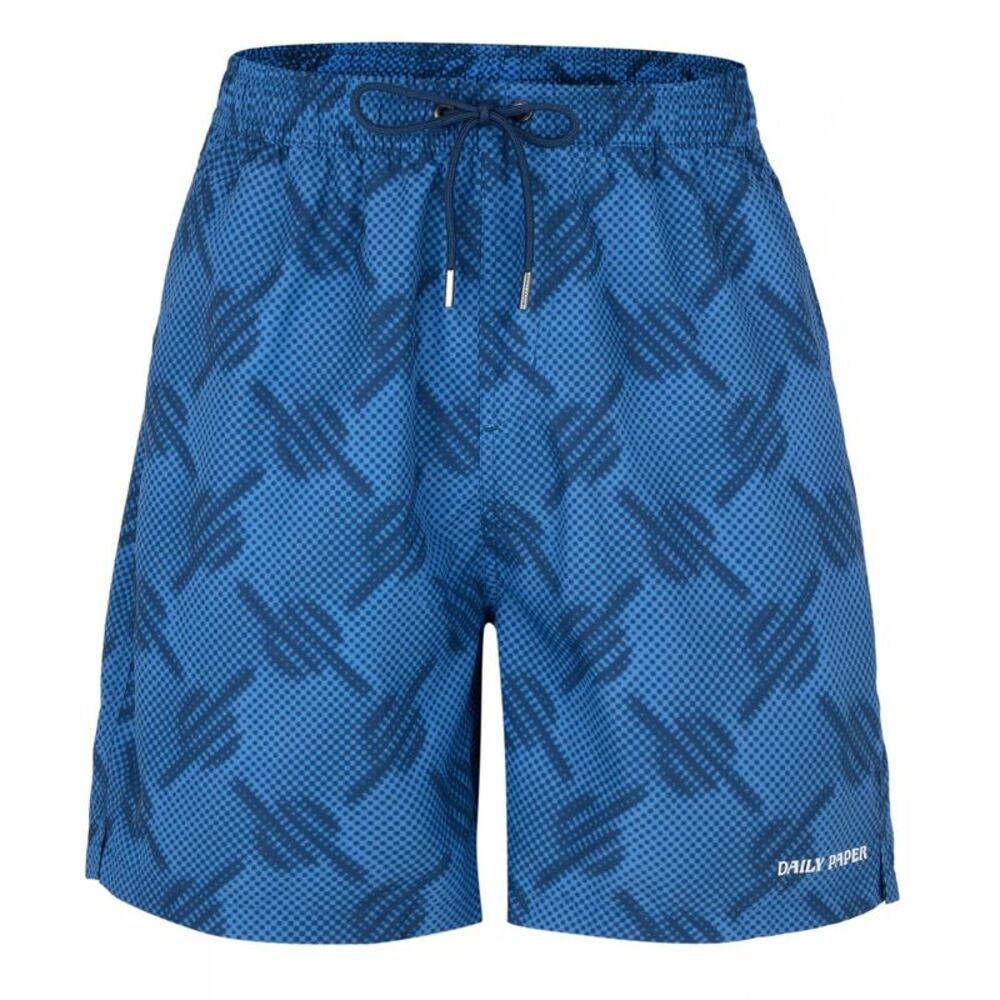 Daily Paper Mens Dotted Swim Shorts / Quiet Blue